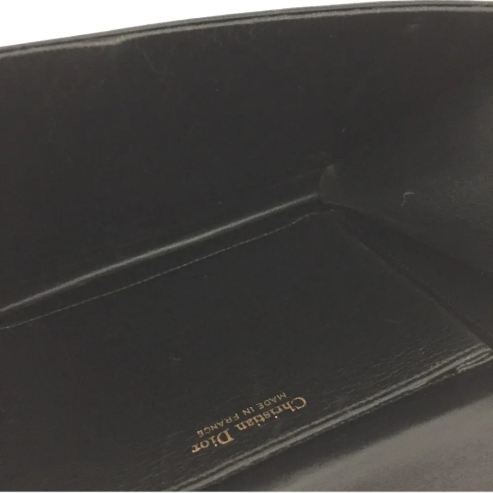 Christian Dior Black Leather Chain Shoulder Bag - Picture 8 of 10